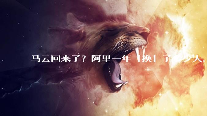 马云回来了？阿里一年「换」了多少人，AI赛道才刚刚开始抢位_吴泳_来源_蒋凡