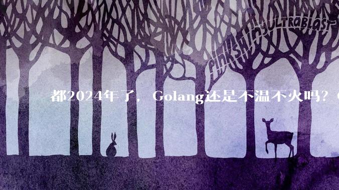 都2024年了，Golang还是不温不火吗？Go究竟能干什么？